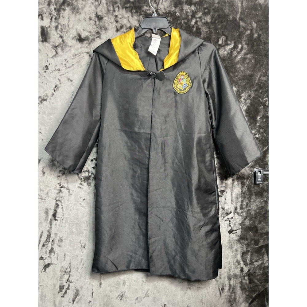 Harry Potter Hufflepuff Robe Cloak Hood Wizard Costume Cosplay Durable See Measu